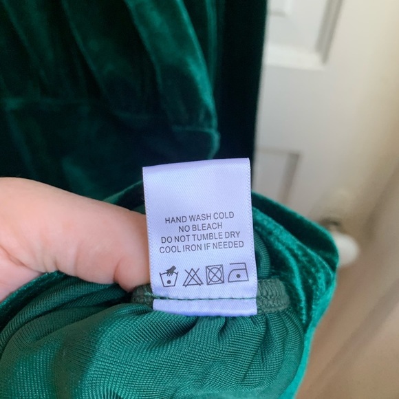 NWT Lovers + Friends Ivana Mini Dress Emerald Green Large - Picture 5 of 10